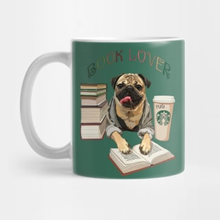 Pug book lover Mug